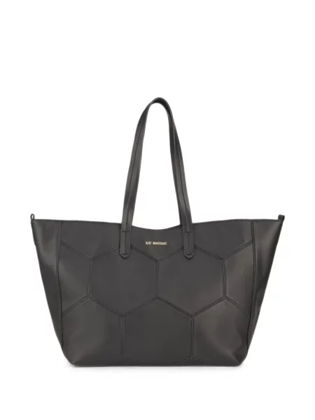 Geantă shopper Kat Maconie cu imprimeu geometric negru