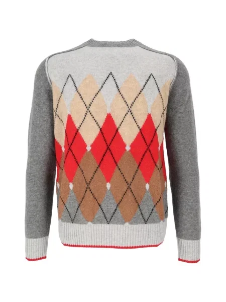 Pulover Ballantyne cu model argyle gri