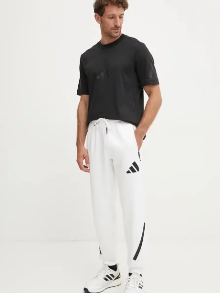 Спортивні штани adidas ZNE з принтом білий