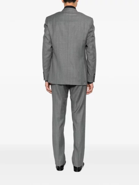 Costum Canali cu două rânduri de nasturi gri