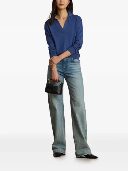 Gulerat pulover Lauren Ralph Lauren albastru