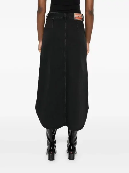 Fustă din denim Diesel negru