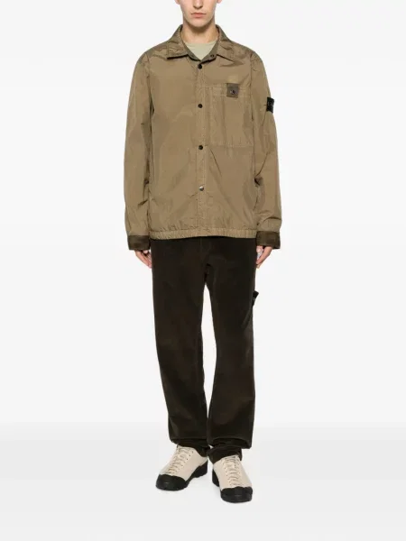 Ușor geacă Stone Island cu strasuri verde