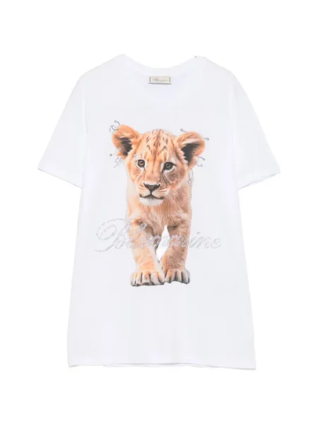 Tricou Blumarine cu imagine alb