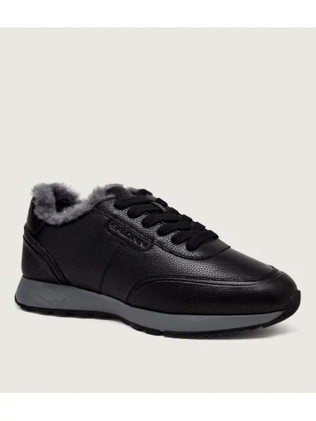 Baldinini Teniși din piele | shearling negru