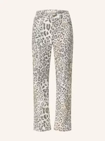 Riani Jeansy Straight beige beżowe