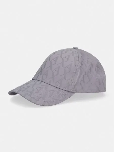 Czapka z daszkiem Armani Exchange szara