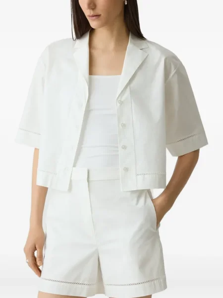 Cămașă Theory din poplin alb