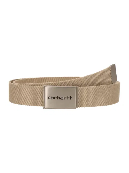 Carhartt WIP Clip Belt Chrome bej
