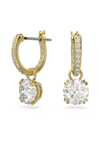 Swarovski Akcesoria Kobieta ONE SIZE Eleganckie kolczyki z kryształem na każdą okazję żółty