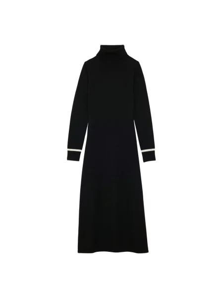 Sukienka Ines De La Fressange Paris garniturowa wełniana czarna