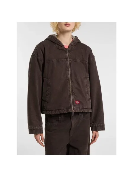 Kurtka jeansowa Dickies brązowa