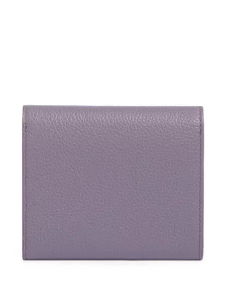 Portofel Marni din piele cu autograf violet