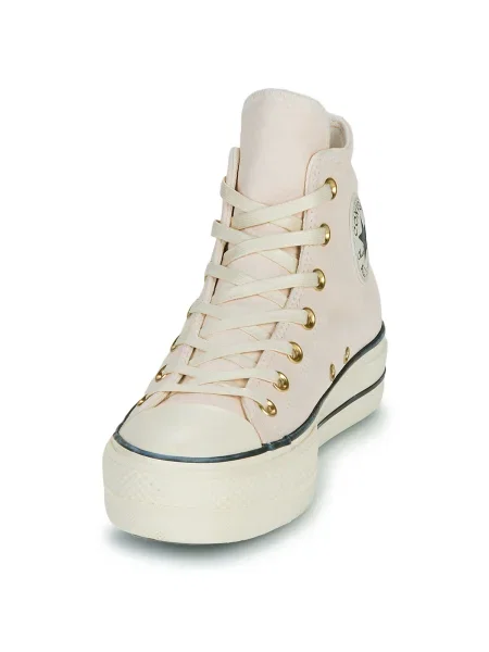 Pantofi Converse din piele de căprioară roz
