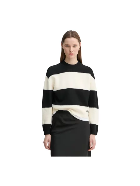 Sweter A.p.c. wełniany czarny