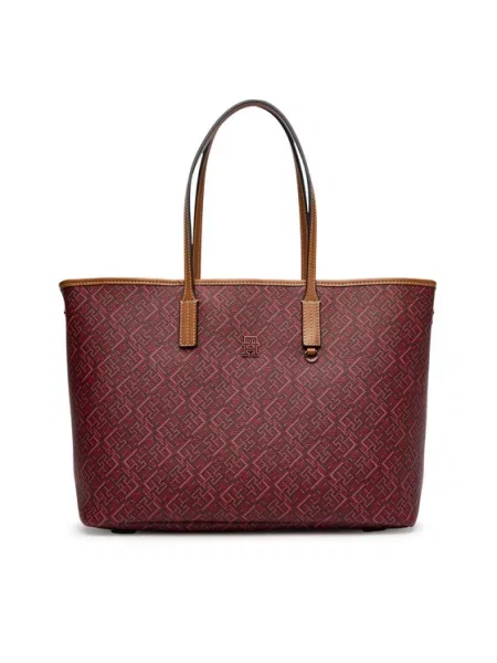 Kabelka Tommy Hilfiger Th Monoplay Tote Le Tmavo červená