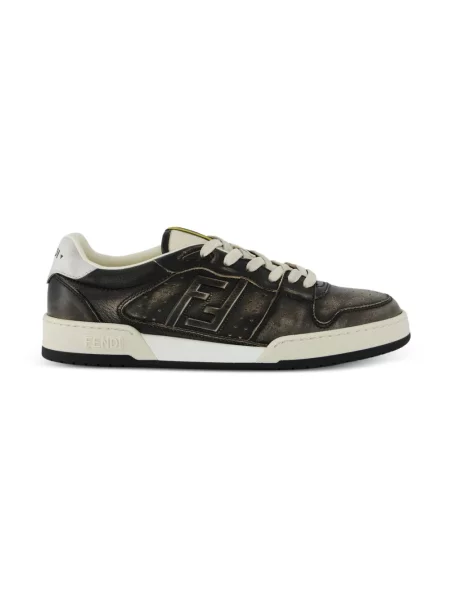Sneakersy Fendi skórzane czarne