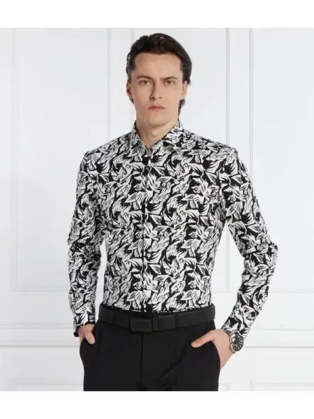 BOSS BLACK Cămașă negru
