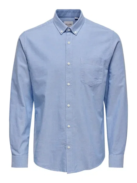 Only & Sons Cămașă Alvaro fumuriu albastru