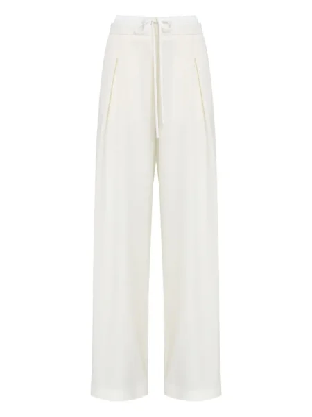 Pantaloni Gloria Coelho plisate alb