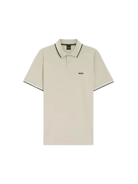 Koszulka polo Boss beżowa