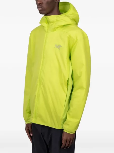 Geacă Arc'teryx cu glugă galben