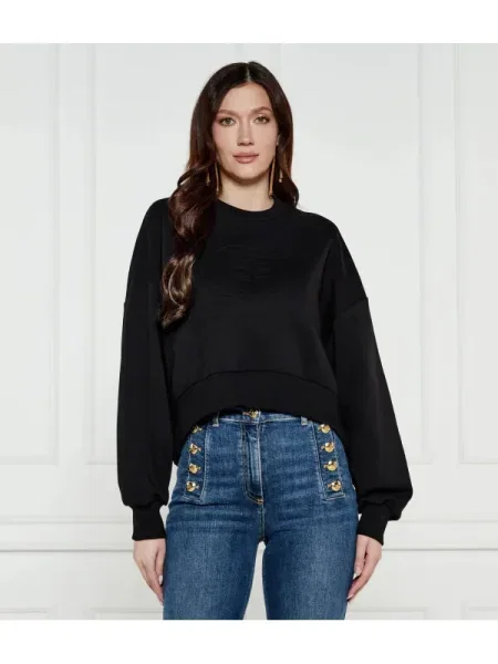 Elisabetta Franchi Hanorac | Oversize fit negru