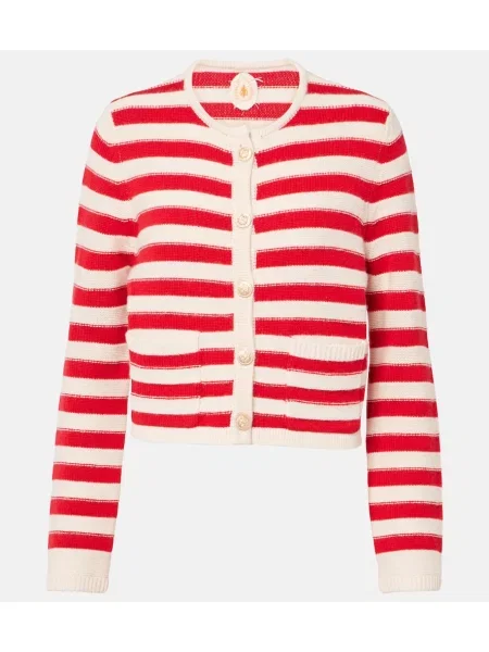 Cardigan Jardin Des Orangers de lână alb