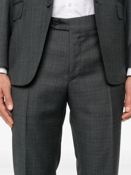 Costum Canali de lână în carouri de costum gri