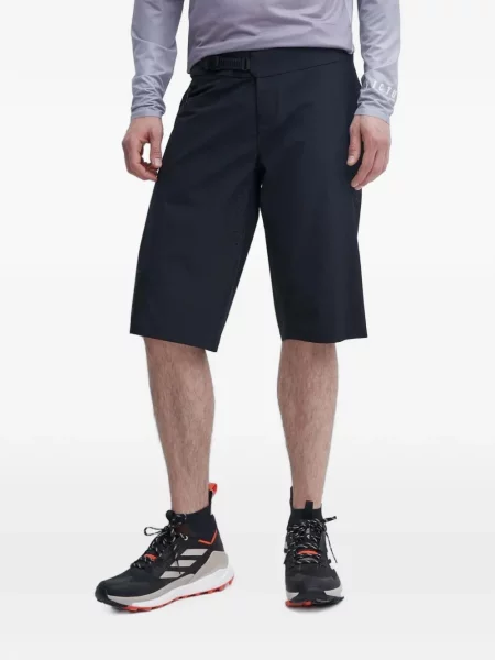 Cu centură lung pantaloni scurți Picture negru