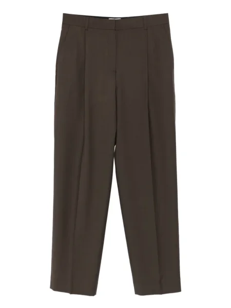 Pantaloni Toteme plisate maro
