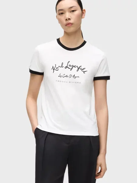Футболка Karl Lagerfeld біла
