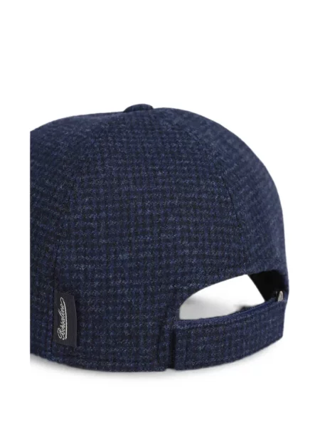 Μάλλινο κασκέτο Borsalino houndstooth μπλε