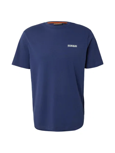 NAPAPIJRI Tricou S-YOSE albastru închis / verde / murdar alb