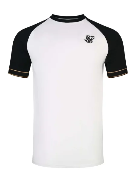 SikSilk Tričko Tech oranžová / čierna biela