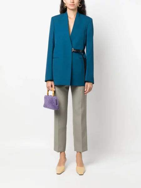 Vilnonis švarkas Jil Sander mėlyna