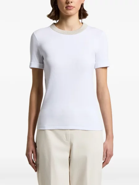 Scurt tricou Peserico alb