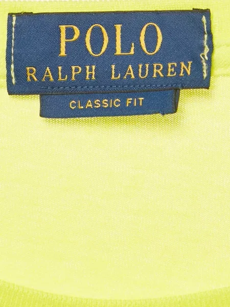 Semišové pruhované tričko Polo Ralph Lauren s potiskem růžové