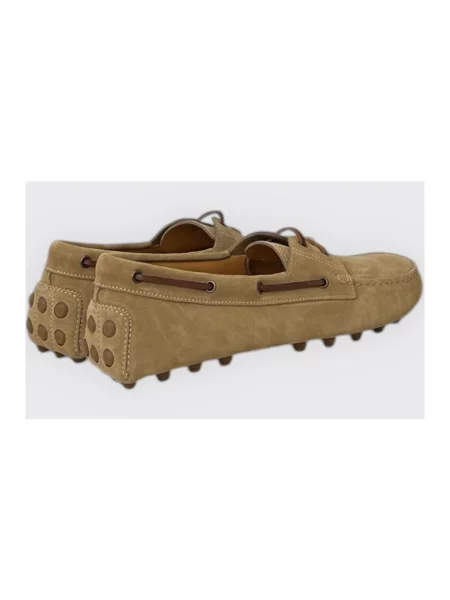 Półbuty Tod's skórzane zielone