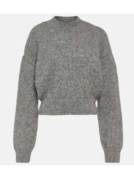 Pulover Jacquemus din lână alpaca gri