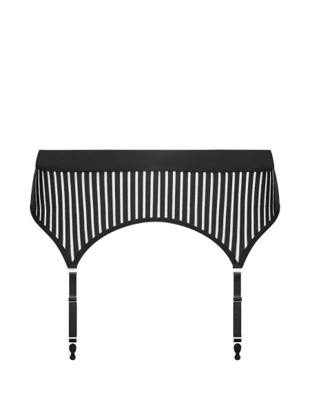 Cu centură curea Maison Close cu dungi negru
