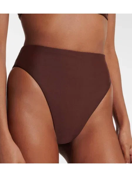 Bikini Jade Swim cu talie înaltă maro