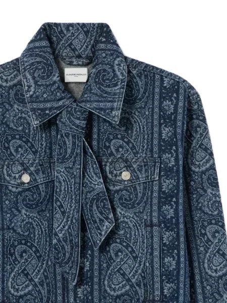 Masnis paisley mintás farmer dzseki Claudie Pierlot kék