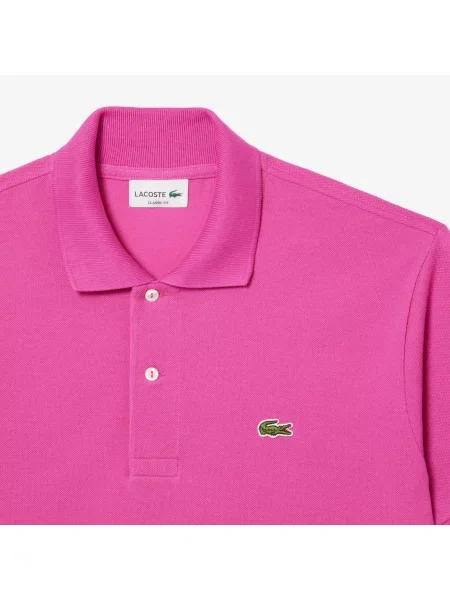 Lacoste Koszulka Polo Classic Fit Original Piqué różowa