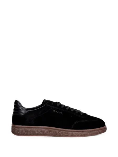 Sneakerși Gant din piele de căprioară negru