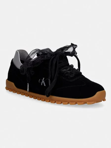 Calvin Klein LOW PROFILE RUN MG SUE DB LACES superge črna