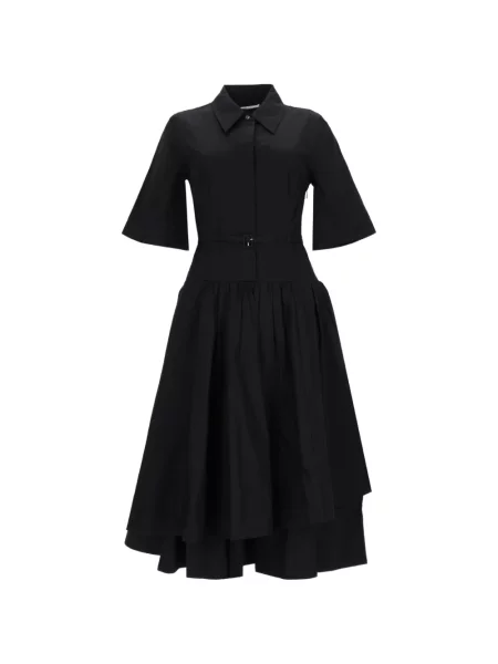 Cu centură rochie midi Co negru