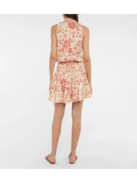 Rochie Poupette St Barth cu model floral galben