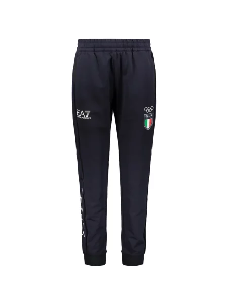 Trčanje hlače Ea7 Emporio Armani s printom plava