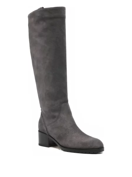 Botine Doucal's din piele de căprioară gri